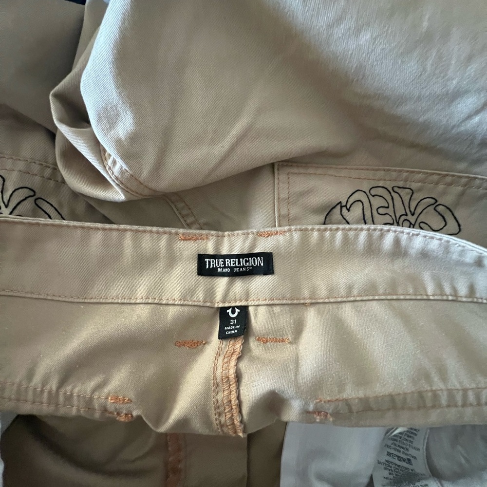 True Religion Beige Women's Boot Cut Pants